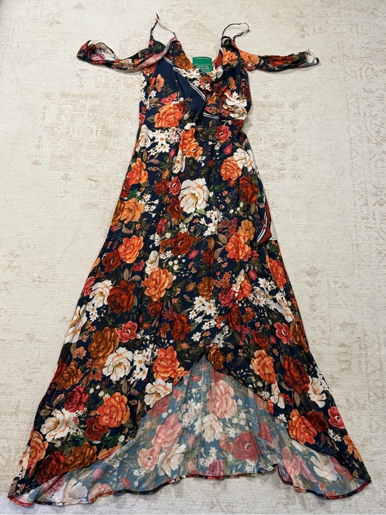 FARM Rio Dresses & Skirts - FARM Rio Floral Off Shoulder High Low Maxi Dress Size Large (G)